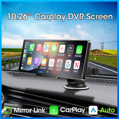 كاميرا الرؤية الخلفية Carplay & Android Auto DVR نظام تحديد المواقع والملاحة التحكم الصوتي جهاز تسجيل فيديو رقمي للسيارات 5G BT FM مراقب